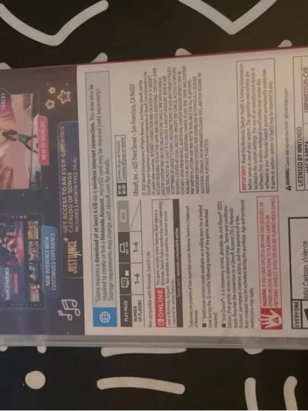 Nintendo Just Dance 2023 Edition - Blue & Red Cover